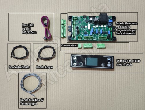 Kit scheda elettr micronova - scheda,